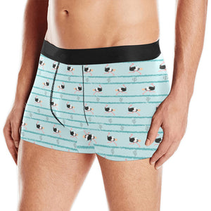 Ostrich Pattern Print Design 04 Men's All Over Print Boxer Briefs Men's Underwear