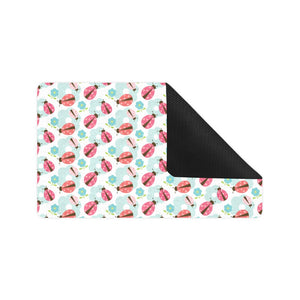 Ladybug Pattern Print Design 03 Doormat