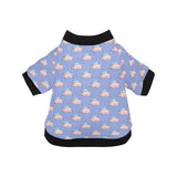 Pig Pattern Print Design 03 All Over Print Pet Dog Round Neck Fuzzy Shirt