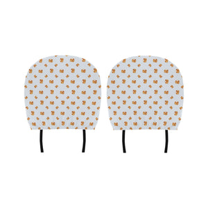 Pancake Pattern Print Design 03 Car Headrest Cover