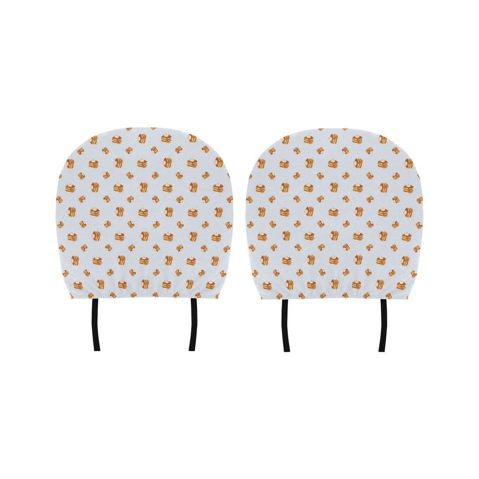 Pancake Pattern Print Design 03 Car Headrest Cover