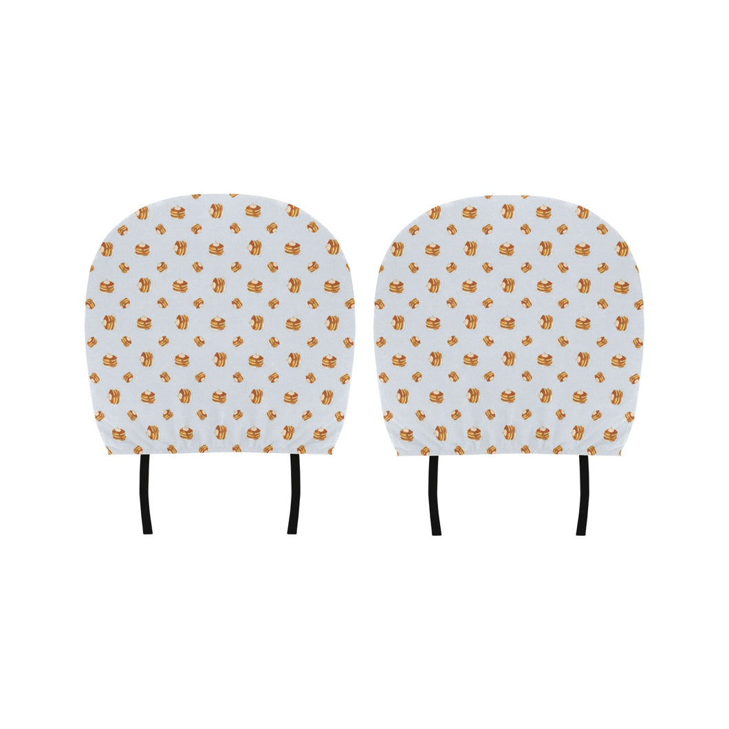 Pancake Pattern Print Design 03 Car Headrest Cover