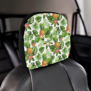 Pineapple Flower Leaves Pattern Car Headrest Cover