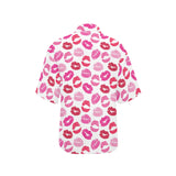 Lips Pattern Print Design 05 Women's All Over Print Hawaiian Shirt