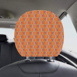 Popcorn Pattern Print Design 05 Car Headrest Cover