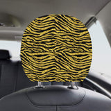 Gold Bengal Tiger Pattern Car Headrest Cover