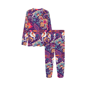 Indian Pattern Background Kids' Boys' Girls' All Over Print Pajama Set