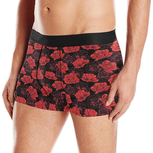 Rose Pattern Print Design 01 Men's All Over Print Boxer Briefs Men's Underwear