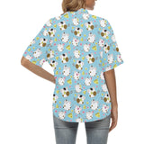 Guinea Pig Pattern Print Design 03 Women's All Over Print Hawaiian Shirt