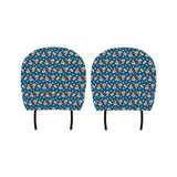 Popcorn Pattern Print Design 03 Car Headrest Cover