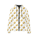 Sandwich Pattern Print Design 04 Women's Padded Hooded Jacket