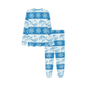 Dolphin Tribal Pattern Kids' Boys' Girls' All Over Print Pajama Set