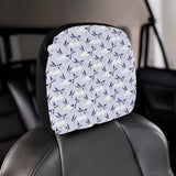 Swallow Pattern Print Design 03 Car Headrest Cover