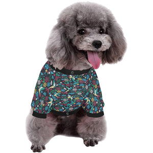 Swallow Pattern Print Design 04 All Over Print Pet Dog Round Neck Fuzzy Shirt