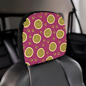 Sliced Passion Fruit Pattern Car Headrest Cover