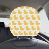 Duck Pattern Print Design 05 Car Headrest Cover