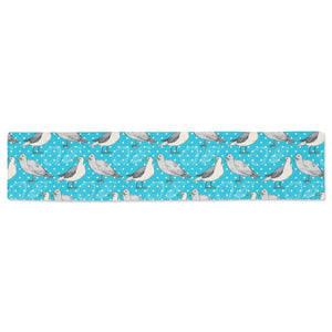 Seagull Pattern Print Design 02 Table Runner