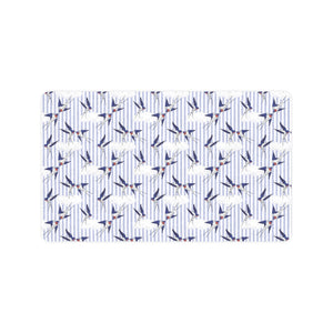 Swallow Pattern Print Design 03 Doormat