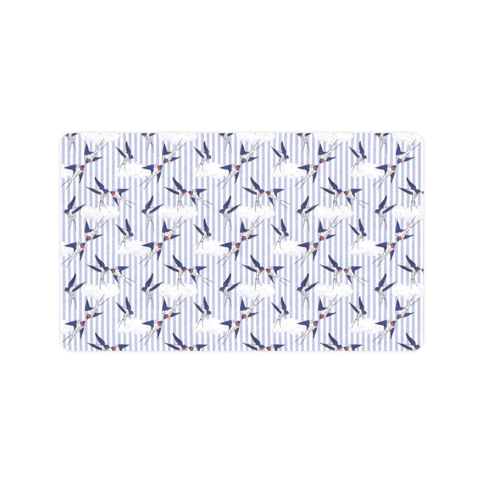 Swallow Pattern Print Design 03 Doormat