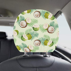 Coconut Pattern Print Design 03 Car Headrest Cover