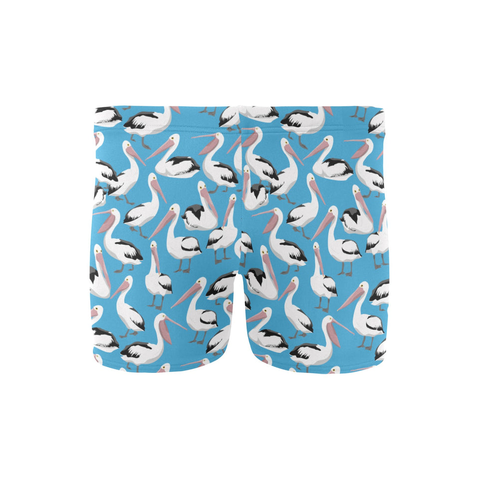 Pelican Pattern Print Design 04 Men's Swimming Trunks