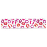 Lips Pattern Print Design 04 Table Runner