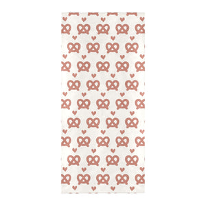 Pretzels Pattern Print Design 01 Beach Towel