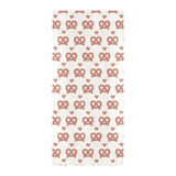 Pretzels Pattern Print Design 01 Beach Towel