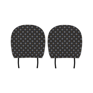 Cobweb Spider Web Pokka Dot Pattern Car Headrest Cover