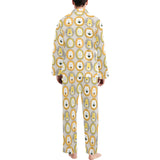 Lion Pattern Print Design 04 Men's Long Pajama Set