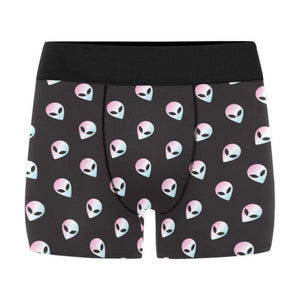 Alien Pattern Print Design 04 Men's All Over Print Boxer Briefs Men's Underwear