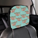 Sloth Mom and baby Pattern Car Headrest Cover