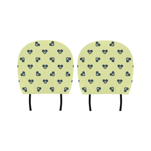 Billiard Ball Pattern Print Design 05 Car Headrest Cover