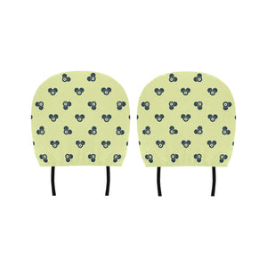 Billiard Ball Pattern Print Design 05 Car Headrest Cover