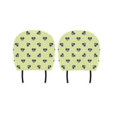 Billiard Ball Pattern Print Design 05 Car Headrest Cover