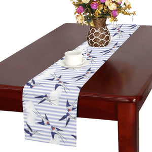 Swallow Pattern Print Design 03 Table Runner