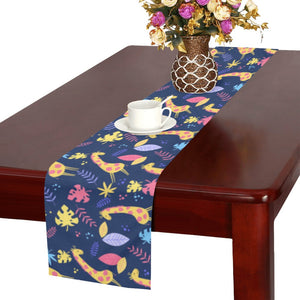 Giraffe Pattern Print Design 04 Table Runner