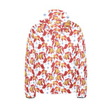 Goldfish Pattern Print Design 02 Kids' Boys' Girls' Padded Hooded Jacket