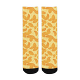 Potato Chips Pattern Print Design 04 Crew Socks