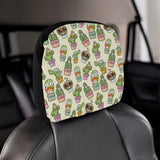 Cute Cactus Pattern Car Headrest Cover