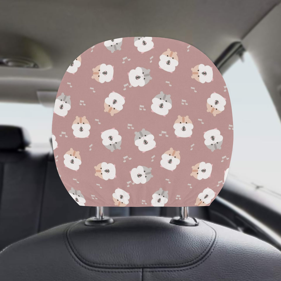 Fat Hamster Pattern Car Headrest Cover