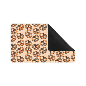 Pretzels Pattern Print Design 02 Doormat