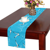 Seagull Pattern Print Design 05 Table Runner