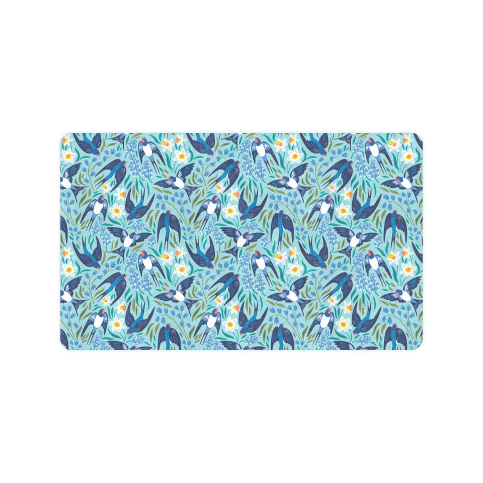 Swallow Pattern Print Design 05 Doormat