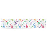 Music Notes Pattern Print Design 02 Table Runner