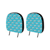 Seagull Pattern Print Design 02 Car Headrest Cover