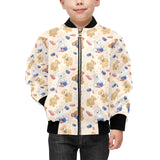 Teddy Bear Pattern Print Design 01 Kids' Boys' Girls' Bomber Jacket