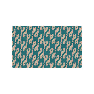 Greyhound Pattern Print Design 05 Doormat