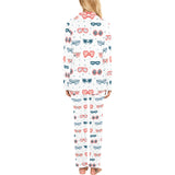 Sun Glasses Pattern Print Design 02 Women's Long Pajama Set