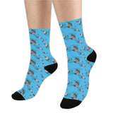 Pigeon Pattern Print Design 05 Crew Socks